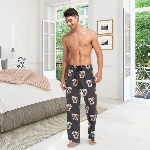 Vista 6 de Pajama Pants for Men PJs Bottoms Sleep Lounge Pants with Pockets