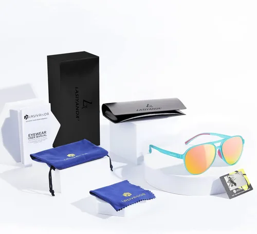 Vista 6 de Gafas de sol ligeras TAC polarizadas clásicas vintage retro de los años 70 marco TR-90 para mujeres y hombres protección UV 400