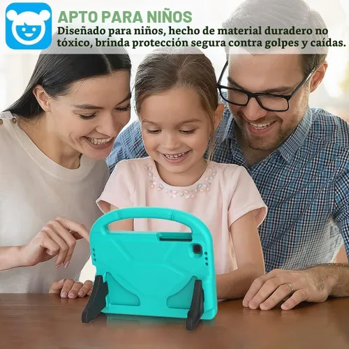 Vista 3 de SUPLIK Funda para niños para Samsung Galaxy Tab A11 de 8.7 pulgadas 2025 / A9 8.7 pulgadas 2023 / A7 Lite 8.7 pulgadas 2021, integrado con protector