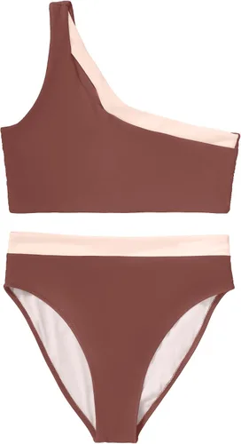 Vista 35 de MOOSLOVER Traje de baño de dos piezas con corte alto y cintura alta para mujer