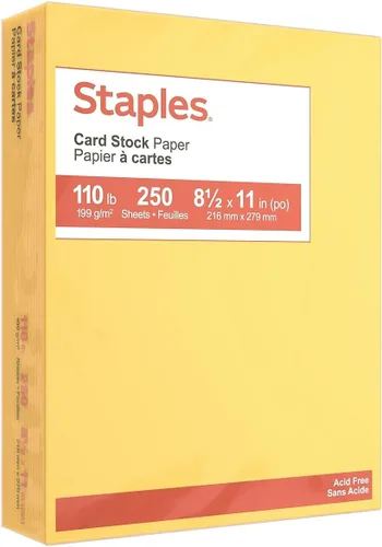 Vista 5 de Staples Papel de cartulina, 8.5x11 pulgadas, 110 lb., azul, 250/paquete