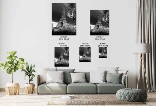 Vista 9 de Eiffel Tower, Paris, France - Print/Canvas/Acrylic/Metal (Acrylic Print, 16x20 Inches)