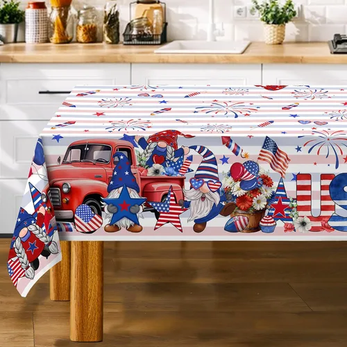 Vista 12 de Mantel Redondo de Pascua, Mantel Redondo de Mesa de Pascua de 70 Pulgadas con Conejo y Huevos, Cubierta de Mesa de Cocina a Cuadros Búfalo
