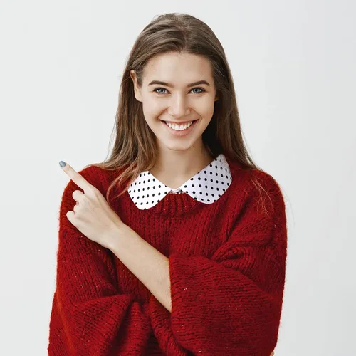 Vista 7 de SATINIOR Blusa de media camisa con cuello falso desmontable para mujer