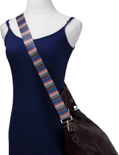 Vista 2 de ZANQANO - Correa de repuesto para bolsa bandolero, ajustable, estilo guitarra, multicolor