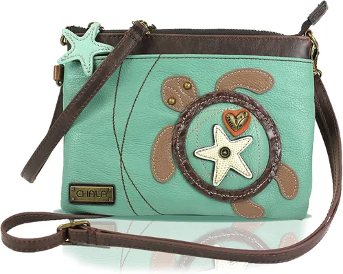 Vista 2 de CHALA Mini bandolera/bolso con correa convertible elegante, compacto, versátil