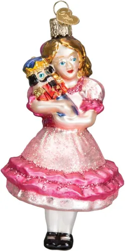 Vista 6 de Old World Christmas Adorno de cristal soplado del Príncipe Cascanueces para árbol de Navidad, decoración navideña hecha a mano, colección navideña