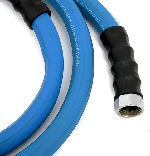 Vista 3 de AG-LITE BSAL5806 - Manguera de jardín de goma para agua caliente/fría de 5/8 pulgadas x 06', 100% goma, ultraligera, súper fuerte, 500 PSI, 50°F a