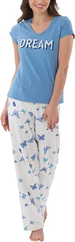 Vista 10 de PajamaGram Pijamas para mujer - Conjuntos de pijamas para mujer, estilo túnica Aguamarina