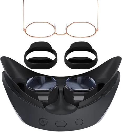 Vista 6 de PECOOVR Rubber Lens Protector for PlayStation VR2 Accessories, Silicone Insert Spacer for PSVR2, Anti-Scratch Glasses Bumper for PS5 VR2 Prevent