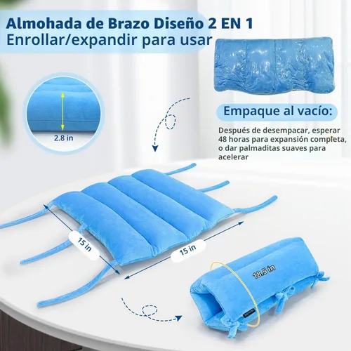 Vista 3 de Almohada de elevación de brazo poscirugía, reposabrazos de hombro para cama, almohadillas de apoyo para piernas, almohadas de mano, tobillo, muñeca