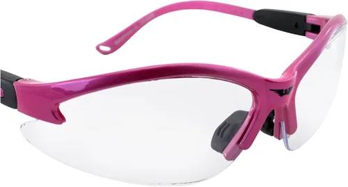 Vista 6 de Global Vision Gafas de seguridad Cougar con montura rosa Transparente