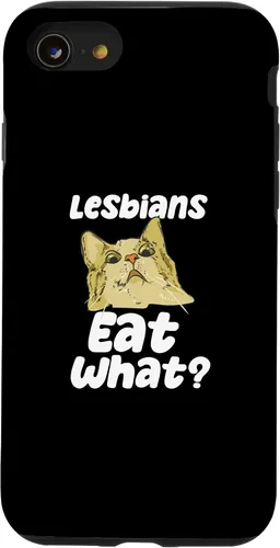 Vista 8 de iPhone 12 mini lesbianas comen qué cita divertida para orientación BI y caso LGBTQ