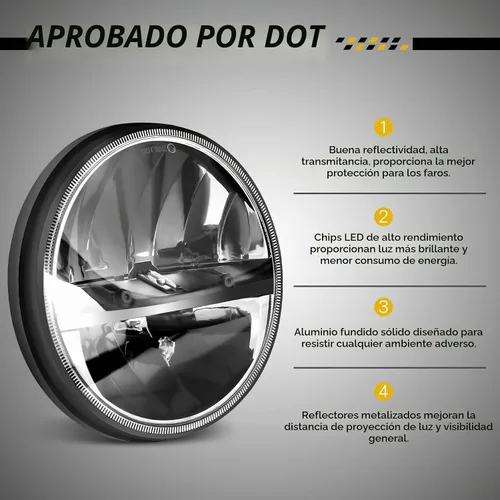 Vista 2 de Faros delanteros LED de WHDZ, Faro de 2PC 36W
