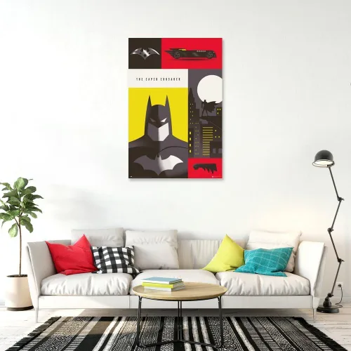 Vista 3 de Batman - Póster de DC Comics (The Caped Crusader) (Tamaño: 24 x 36 pulgadas) (juego de póster y tira de pósteres)