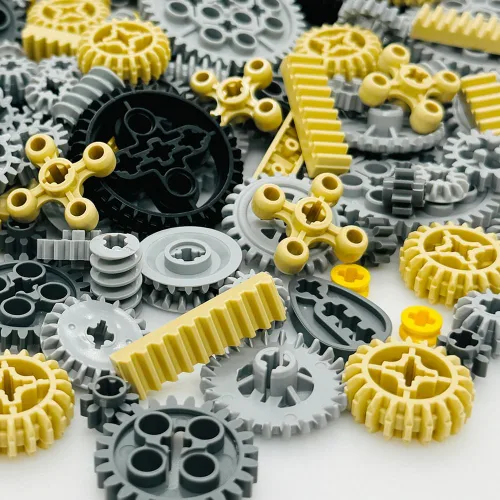 Vista 3 de Miutrue Piezas Técnicas Ruedas Engranajes Bloques de construcción Accesorios Kit de piezas Juguetes de construcción Set para niños mayores de 6 años