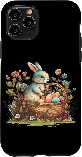 Vista 29 de Happy Easter Day Easter Bunny Happy Easter Egg Basket Case for iPhone 17