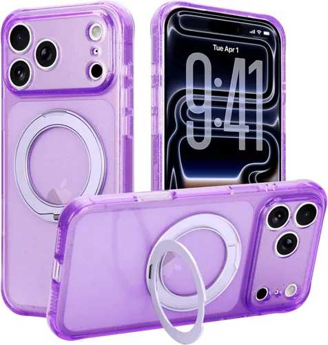 Vista 20 de Funda para iPhone 16 Pro Max, compatible con Magsafe, color negro