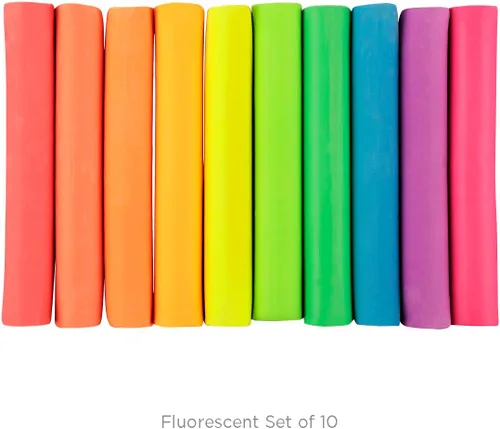 Vista 7 de Soho Urban Artist Juego de 10 colores pastel suaves fluorescentes brillantes, palitos pastel vibrantes para arte, dibujo, mezcla, capas y sombreado