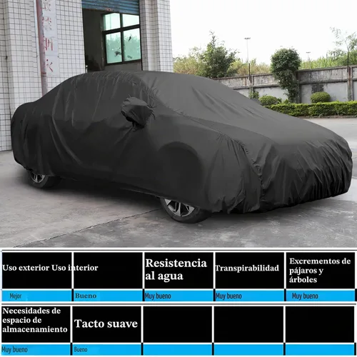 Vista 3 de uxcell Funda impermeable para automóvil para todo tipo de clima, protección solar contra la lluvia, ajuste universal para sedán de 178 a 185 pulgadas