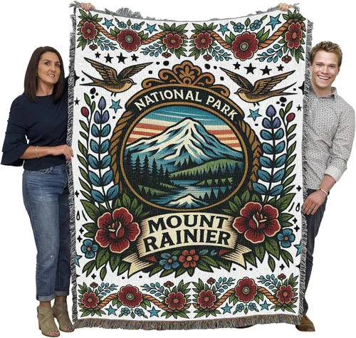 Vista 14 de Pure Country Weavers Manta del Parque Nacional Acadia, manta de tapiz de algodón para regalo, fabricada en los Estados Unidos, 72 x 54 pulgadas