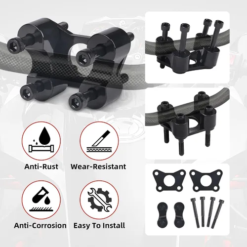 Vista 5 de Elevador de manillar para Can Am Spyder, kit de extensión de barra de mango de aluminio para Can-Am Spyder RT RTs 2020-Newer, compatible con Spyder