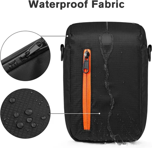 Vista 4 de S-ZONE - Bolsa impermeable para cámara con inserto para lentes, estuche cúbico compatible con Nikon, Canon