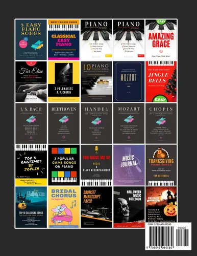 Vista 2 de 10 Piano Weddings Songs Easy songs for Piano & Church Organ - for an low level performer, church musicians, organists, students, children, teens