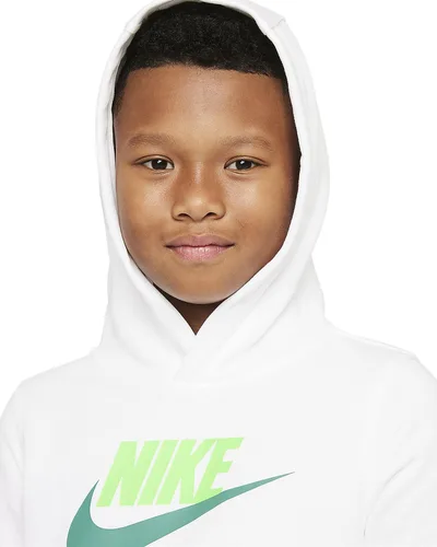 Vista 3 de Nike - Sudadera con capucha Sportswear Club Hbr para niños BlancoVerde Strike S