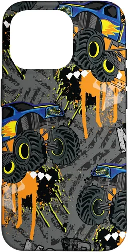 Vista 20 de Funda para iPhone 17 con diseño de Monster Truck Lover para hombres y niños