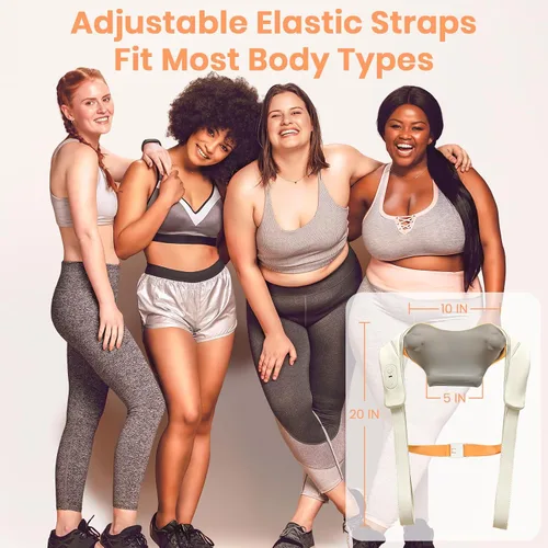Vista 6 de Regalos para mujeres y hombres: masajeador de cuello Shiatsu con calor, masajeador de cuello sin escobillas para aliviar el dolor de tejido profundo
