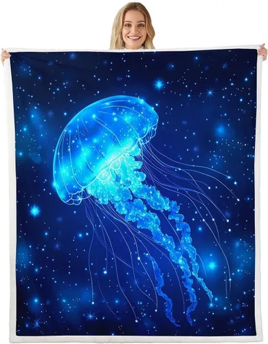 Vista 11 de Erosebridal Manta de cama para niños con estampado de consola de videojuegos moderna, manta de felpa suave con botones de acción rosa y azul, manta