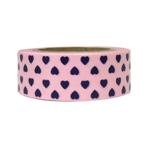 Vista 83 de Wrapables Cinta adhesiva Washi de patrones coloridos, bocetos de corazón