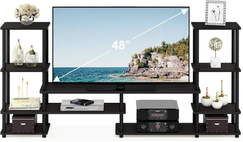 Vista 69 de Furinno 11191BK THE Centro de Entretenimiento Soporte para TV, Negro
