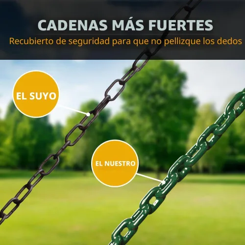 Vista 6 de Gorilla Playsets 01-1087 Avalon - Juego de columpios de madera con techo de madera, dos toboganes, pared de escalada, escalera y columpios, cedro