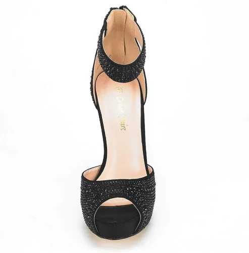 Vista 4 de DREAM PAIRS - Zapatos de tacón alto con plataforma para mujer, modelo Swan-05