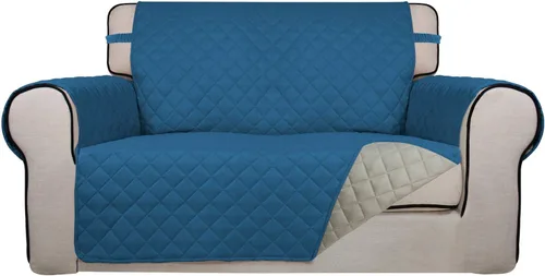 Vista 38 de PureFit - Funda de sofá acolchada reversible, protector de muebles impermeable, funda de sofá lavable con espuma antideslizante y correas elásticas
