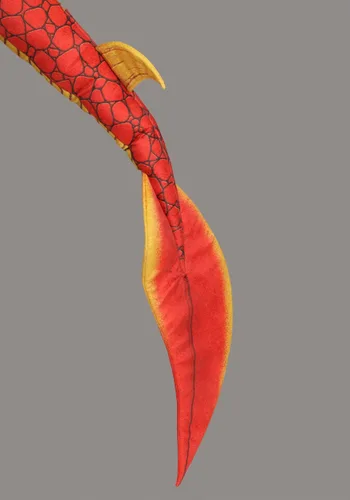 Vista 7 de Disfraz Deluxe de Dragón Rojo para Adulto Multicolor