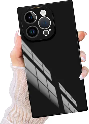 Vista 14 de Funda rectangular compatible con iPhone 15 para mujeres y hombres, TPU suave a prueba de golpes, protección completa de la lente, funciona