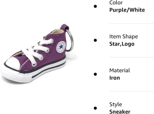 Vista 3 de Converse llavero de tenis All Star Chuck Taylor