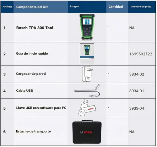 Vista 6 de Bosch 3934 TPA 300 Herramienta de Programación, Activación y Reinicio ECU de TPMS - Compatible con Todos los Sensores OE y de Posventa