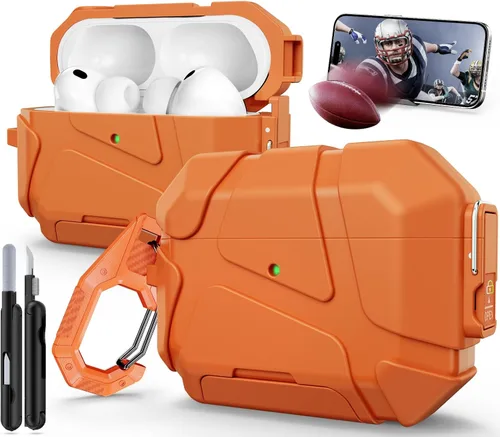 Vista 8 de Funda para AirPods Pro 3ra Generación (2025 Nuevo), Diseño de Bloqueo Seguro y Soporte para Teléfono Compatible con Airpods Pro 3ra Generación Funda
