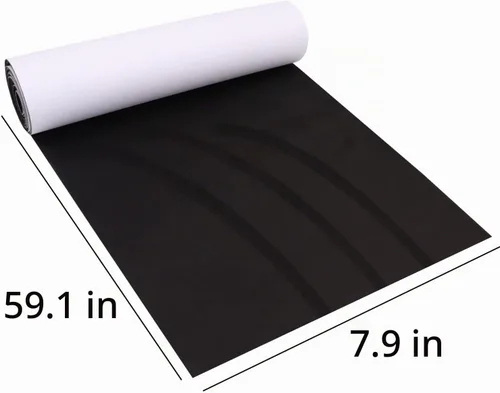 Vista 2 de Y.A. LOTUS Tela de microfibra con aspecto de gamuza autoadhesiva, tela de película elástica perfecta para decorar el interior del automóvil, 7.87 x