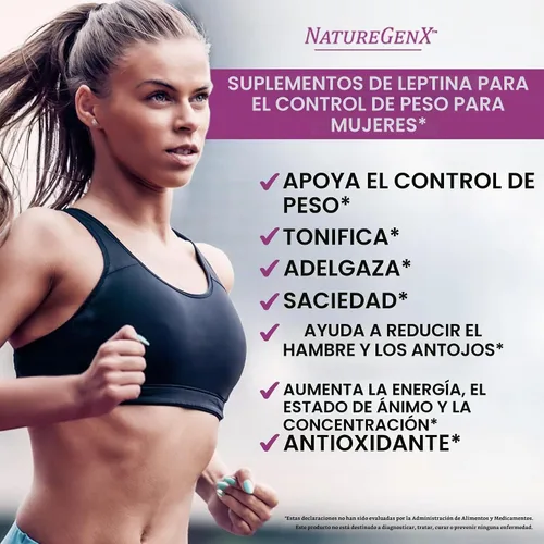 Vista 3 de NatureGenX LeptinXT for Women – Weight Management with Green Coffee Bean, Garcinia & Green Tea Extract – Gluten-Free, Non-GMO, Vegan – 60 Capsules