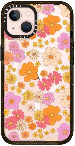 Vista 328 de CASETiFY Funda Impact para iPhone 13 [Protección contra caídas de grado militar 4X de 8.2 pies/Compatible con Magsafe] - #1 Mom - Transparente