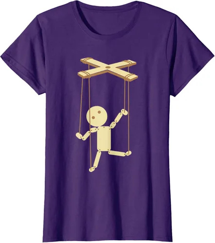 Vista 12 de Puppeteering - Camiseta de marionetas Ventrílocuo de tiriteros, Negro, S