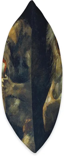 Vista 2 de Twisted City Art Francisco Goya-Saturn Devouring His Son-for Artists - Almohada de 16 x 16 pulgadas, multicolor