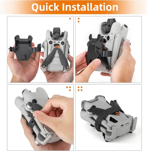 Vista 6 de Mavic Mini4 Pro Soporte de hélice para DJI Mini 4 Pro Cámara Drone Accesorios, Hélices de silicona Protector Protector Estabilizador Cubierta