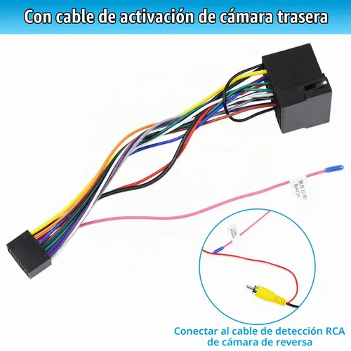 Vista 6 de Adaptador de arnés de cableado de radio estéreo ISO de 16 pines para reemplazo de radio de coche Hyundai Verna Accent Kia Android