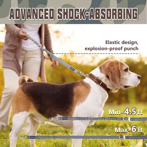 Vista 6 de Auroth Arnés táctico para perro con correa resistente de 6 pies y collar reflectante para perros medianos y grandes